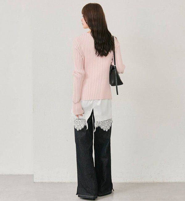  「レースサテンキャミソール」|シャツ・ブラウス|