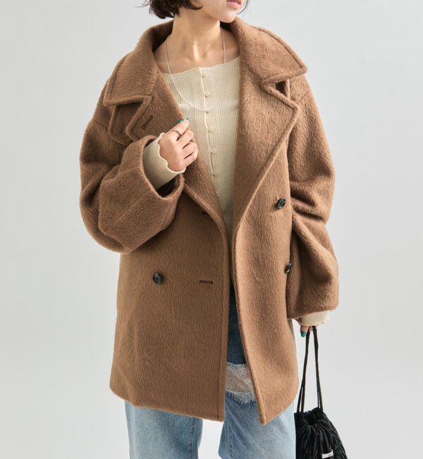  「ウール混 シャギーミドルコート」|その他|