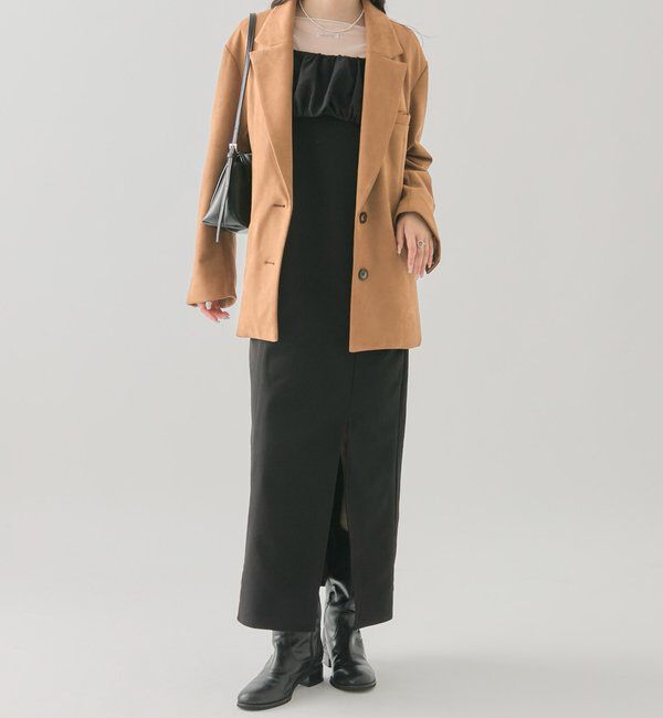  「ギャザービスチェSETワンピース」|ワンピース|