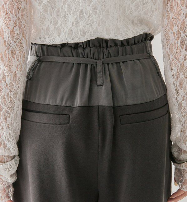  「ウエスト切替スウェットパンツ」|チノ|