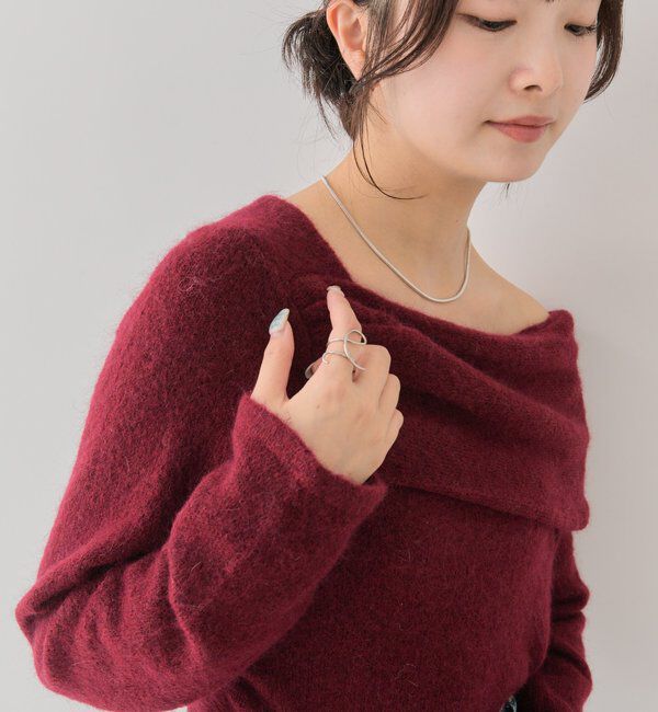  「ワンショルデザインニット」|ニット・セーター|