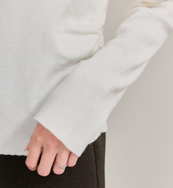  「プレート付きハイネックニット」|ニット・セーター|