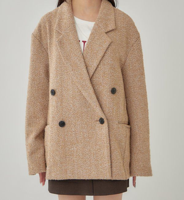  「ツイードBIGジャケット」|テーラードジャケット|