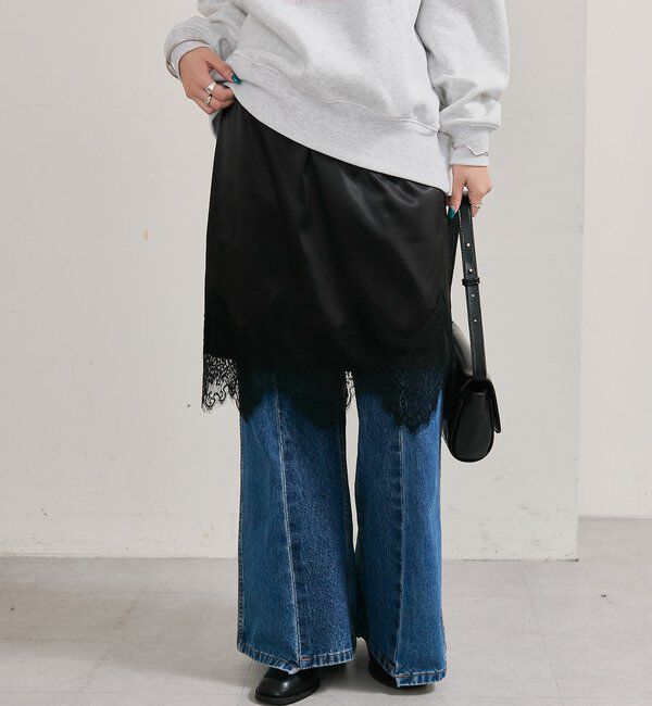  「裾レースマルチスカート」|スカート|