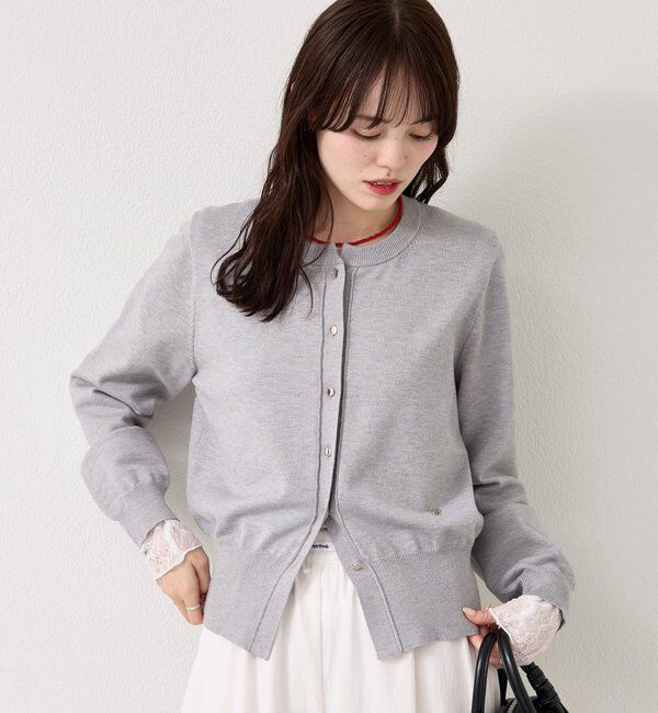  「チャーム付きデイリーカーディガン」|カーディガン|