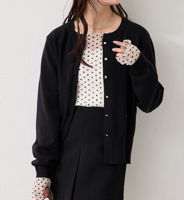  「チャーム付きデイリーカーディガン」|カーディガン|