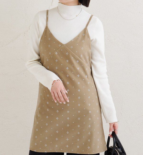  「シャイニーベロアミニキャミワンピース」|ワンピース|