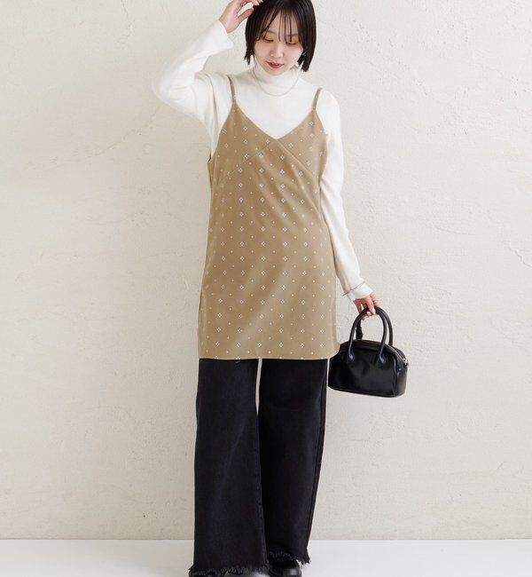  「シャイニーベロアミニキャミワンピース」|ワンピース|