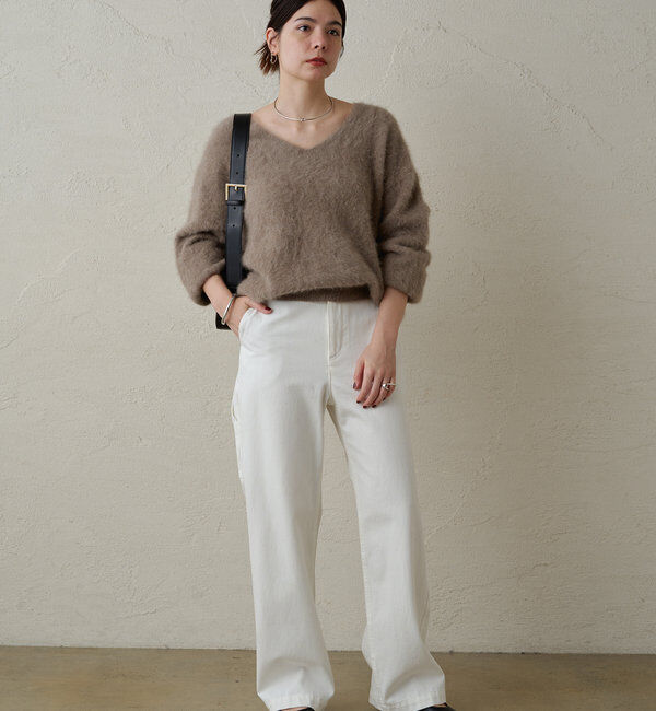  「FURカシミヤVニット」|ニット・セーター|