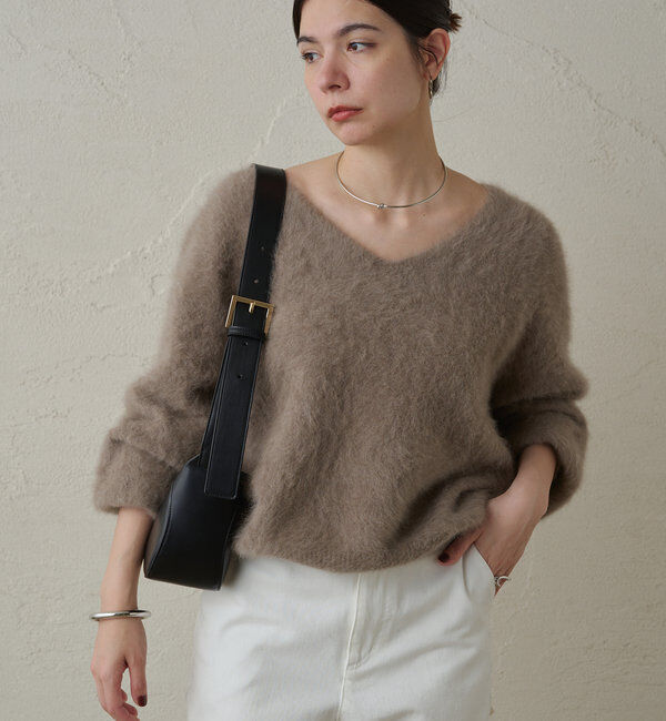  「FURカシミヤVニット」|ニット・セーター|