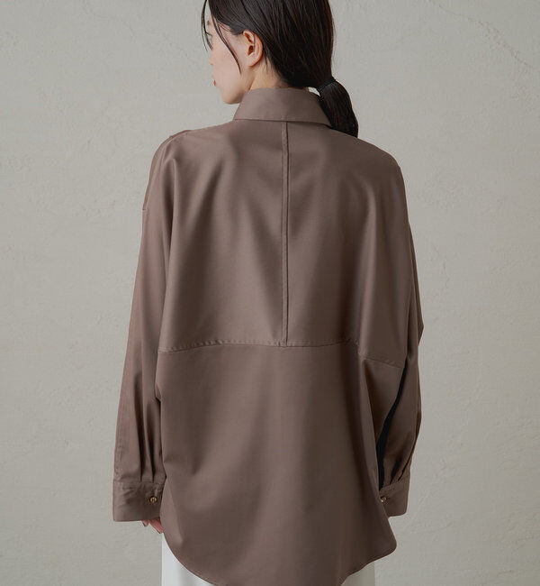  「サテンBIGシャツ」|シャツ・ブラウス|