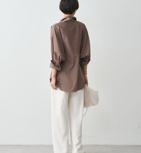  「サテンBIGシャツ」|シャツ・ブラウス|