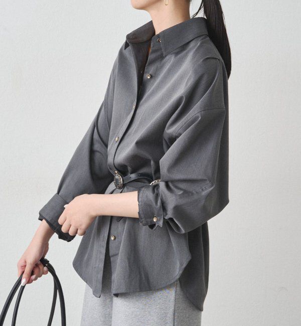  「サテンBIGシャツ」|シャツ・ブラウス|