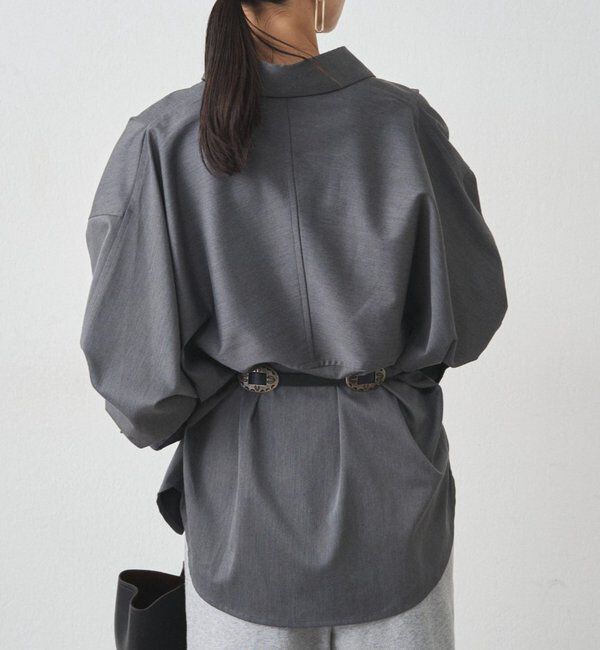  「サテンBIGシャツ」|シャツ・ブラウス|