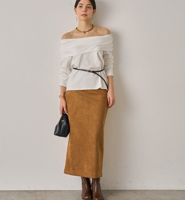  「フェイクスウェードスカート」|スカート|