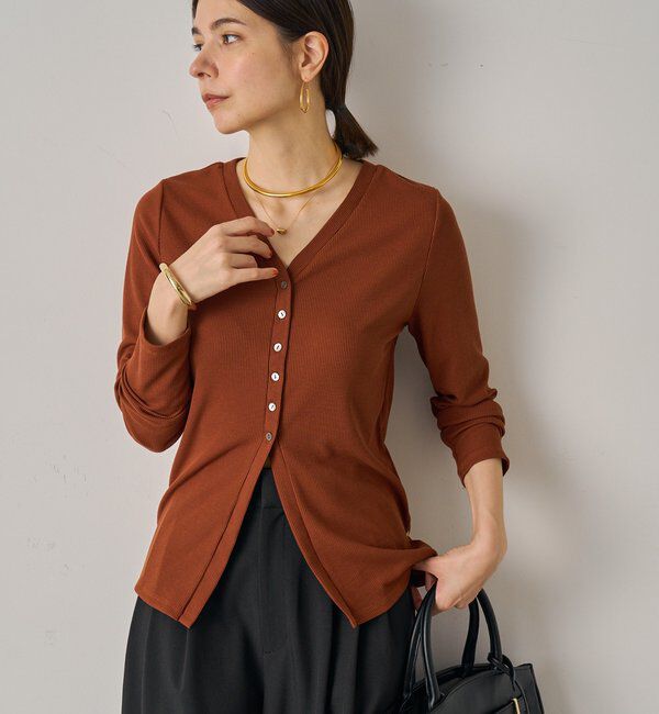  「チャームVカットカーデ」|Tシャツ・カットソー|