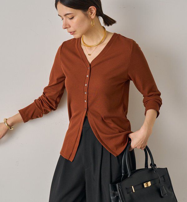  「チャームVカットカーデ」|Tシャツ・カットソー|