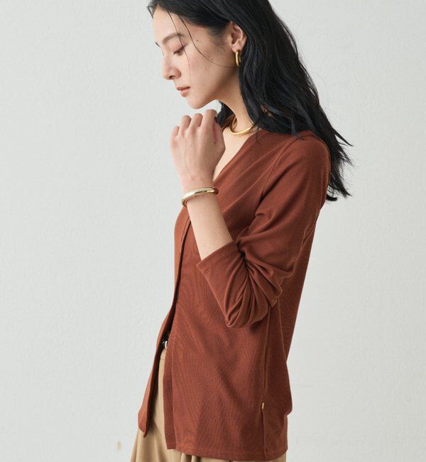  「チャームVカットカーデ」|Tシャツ・カットソー|