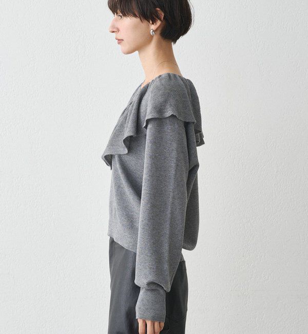  「フリルカラーニット」|ニット・セーター|