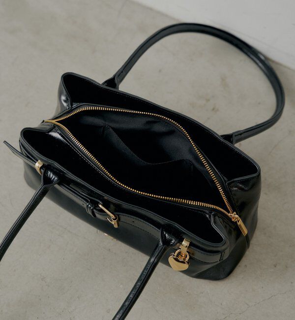  「ハートキーチャーム付きベルトボストンバッグ」|ボストンバッグ|