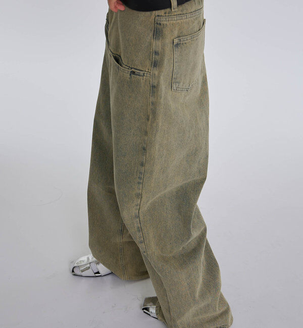  「SLASH POCKET BLAST WIDE DENIM」|デニム|