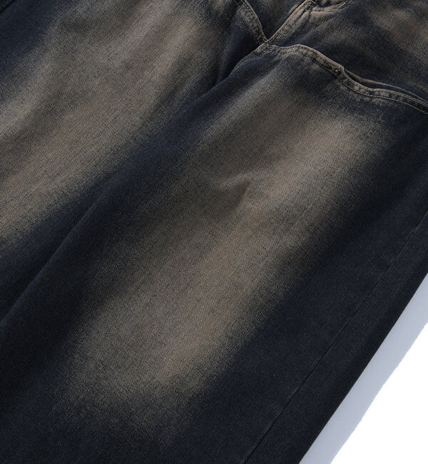  「SLASH POCKET BLAST WIDE DENIM」|デニム|