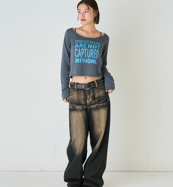  「SLASH POCKET BLAST WIDE DENIM」|デニム|