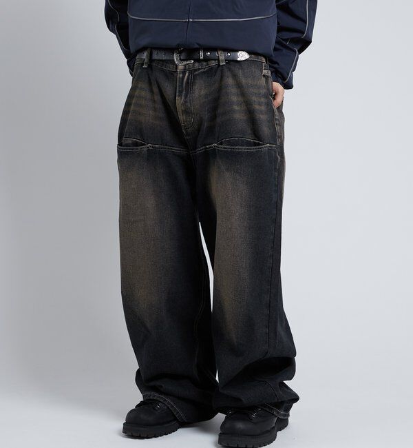  「SLASH POCKET BLAST WIDE DENIM」|デニム|