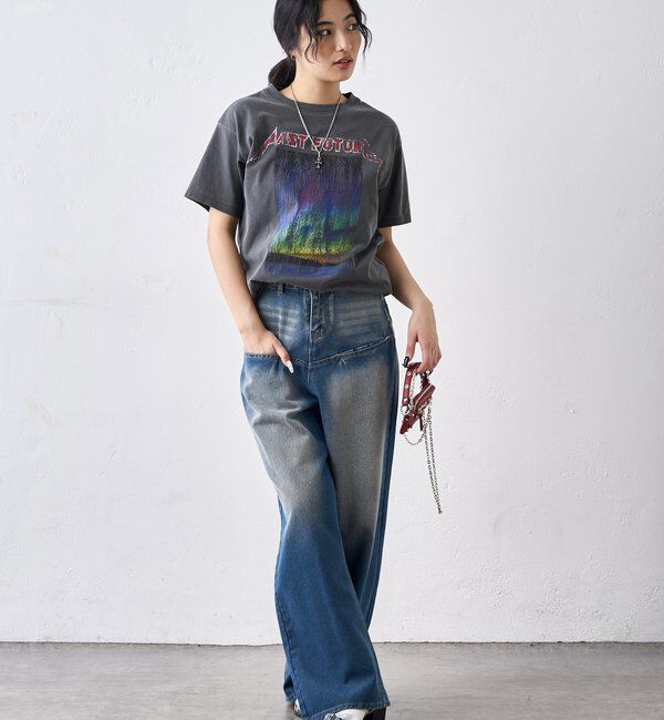  「SLASH POCKET BLAST WIDE DENIM」|デニム|