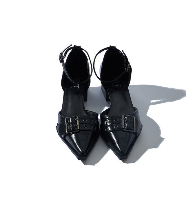  「【HiNT】 BELT STRAP MULE PUMPS」|パンプス|