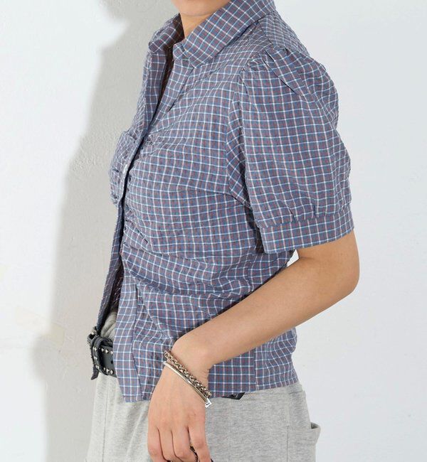  「パフスリーブギャザーブラウス」|シャツ・ブラウス|