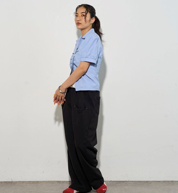  「パフスリーブギャザーブラウス」|シャツ・ブラウス|