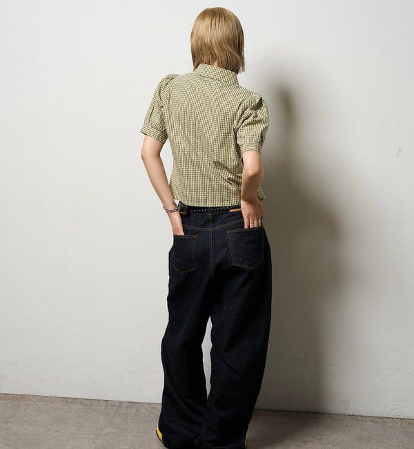  「パフスリーブギャザーブラウス」|シャツ・ブラウス|