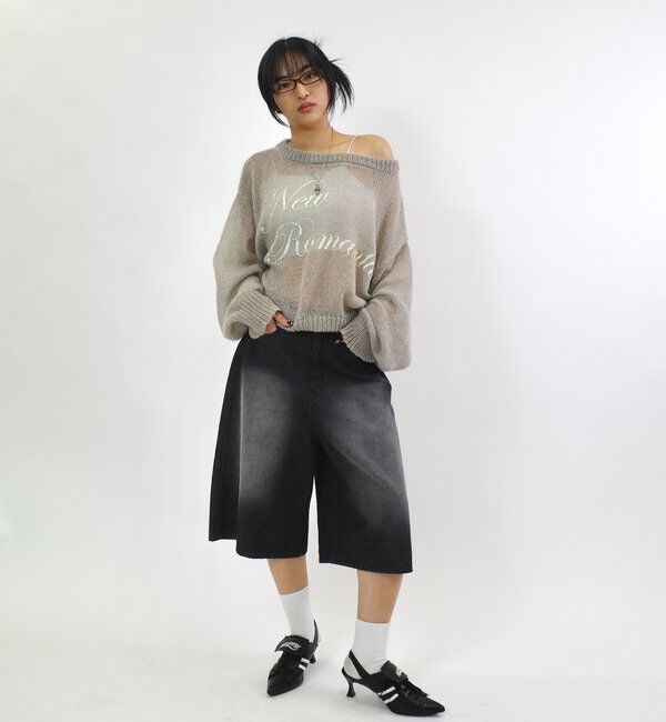  「シアーロゴニット」|ニット・セーター|