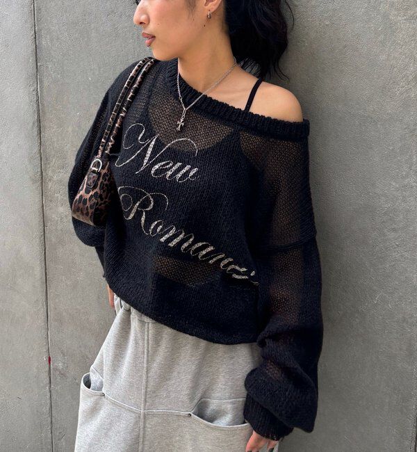  「シアーロゴニット」|ニット・セーター|