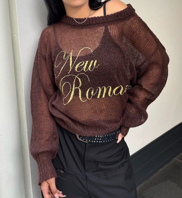  「シアーロゴニット」|ニット・セーター|