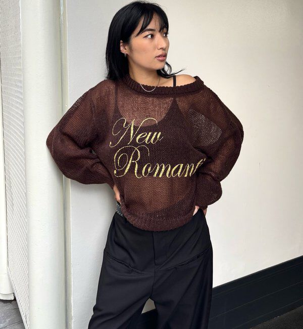  「シアーロゴニット」|ニット・セーター|