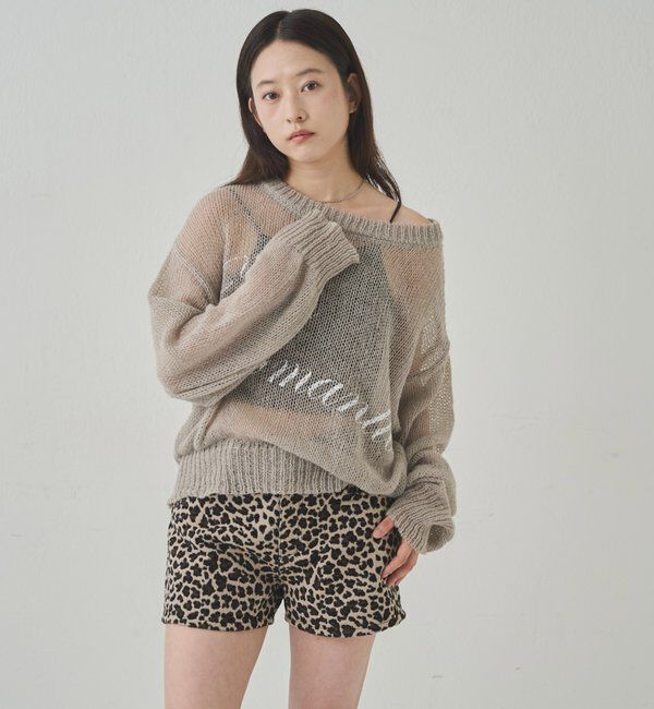  「シアーロゴニット」|ニット・セーター|
