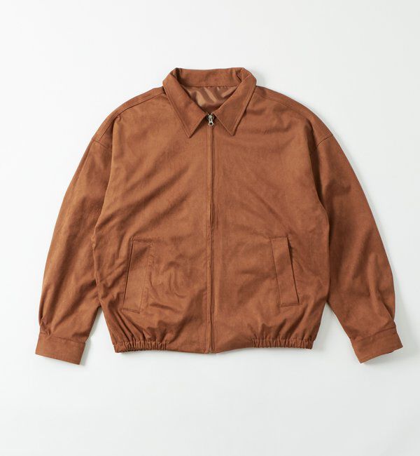  「フェイクスウェードBIGブルゾン」|ブルゾン・スタジャン|キャメル