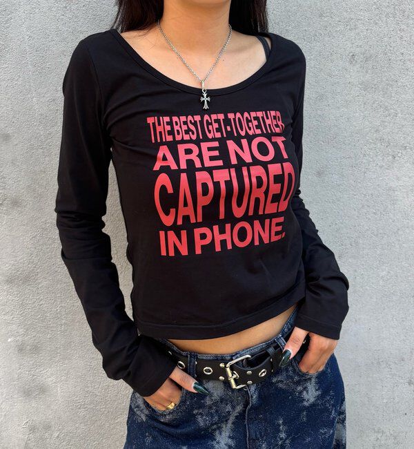  「【WEB限定】MESSAGE TOPS」|Tシャツ・カットソー|