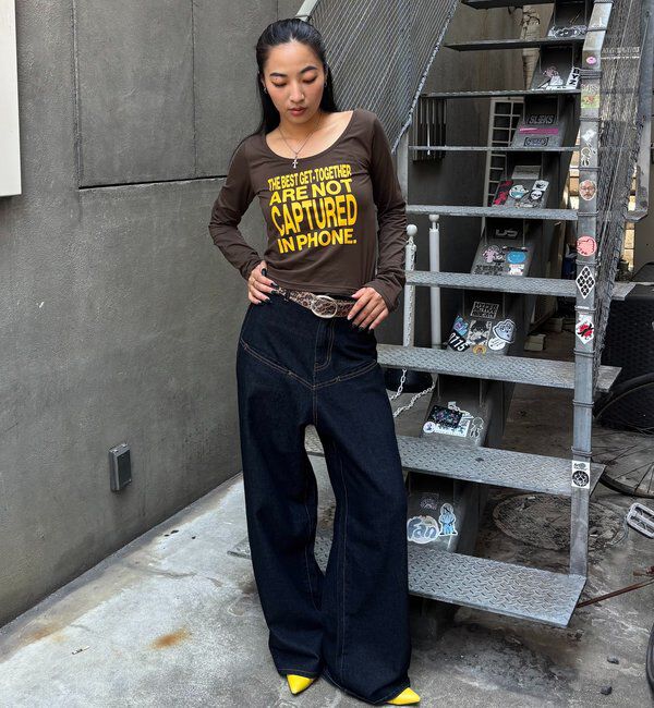  「【WEB限定】MESSAGE TOPS」|Tシャツ・カットソー|