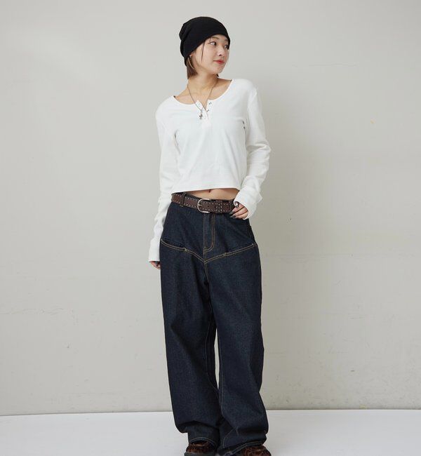  「RING DOT L/S TOPS」|Tシャツ・カットソー|