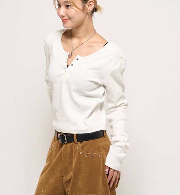  「RING DOT L/S TOPS」|Tシャツ・カットソー|