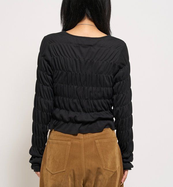  「シャーリングロゴトップス」|Tシャツ・カットソー|