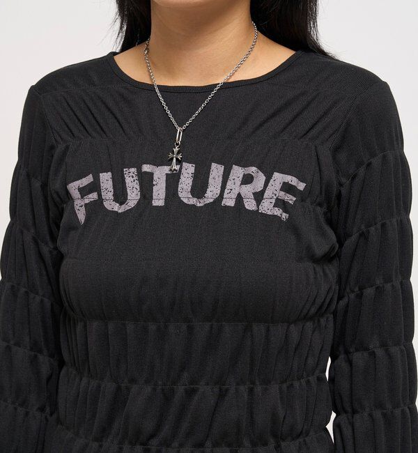  「シャーリングロゴトップス」|Tシャツ・カットソー|