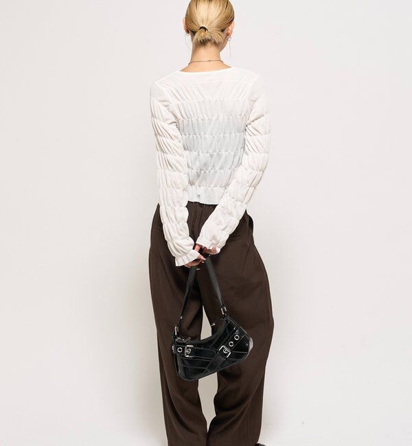  「シャーリングロゴトップス」|Tシャツ・カットソー|