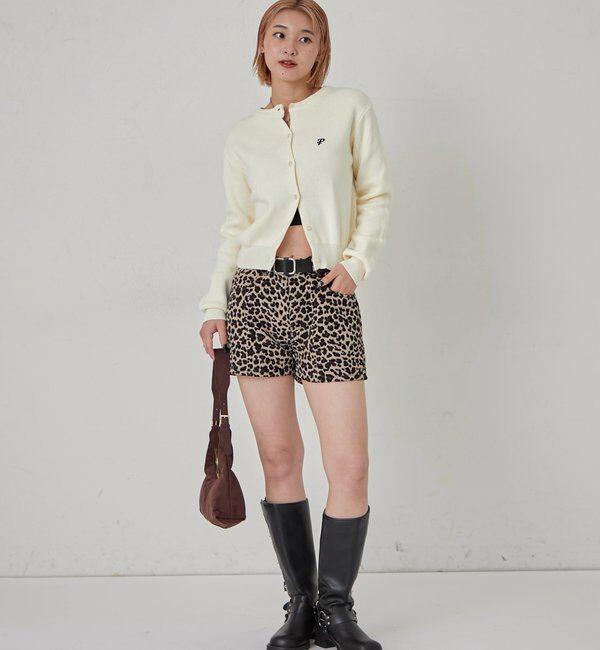  「ONE-POINT CREW CARDIGAN」|カーディガン|