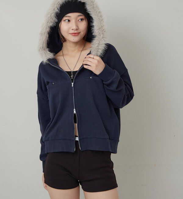  「SLASH POCKET FUR PARKA」|パーカー|