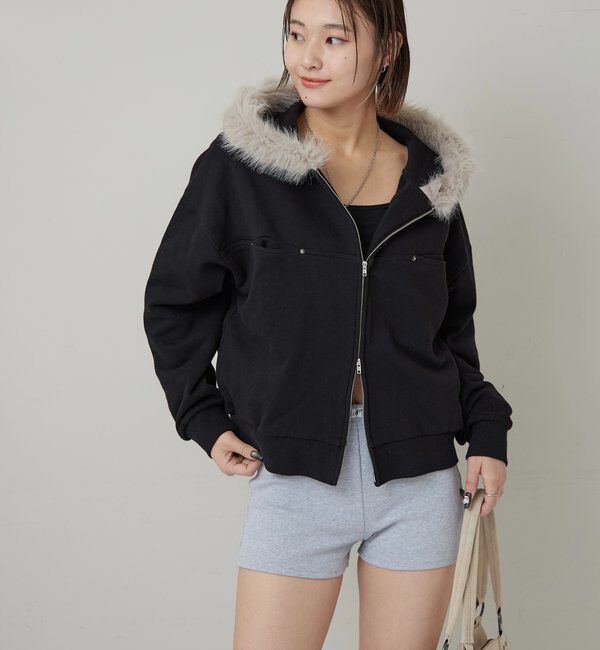  「SLASH POCKET FUR PARKA」|パーカー|