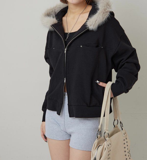  「SLASH POCKET FUR PARKA」|パーカー|